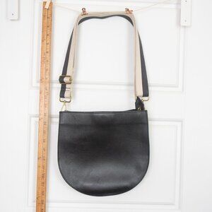 Madewell Transport Saddlebag Black Both Straps